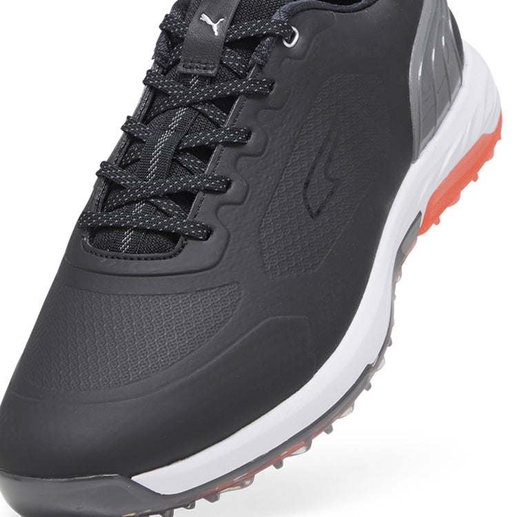  Puma Alphacat Nitro Golf Shoes (Puma Black/Quiet Shade/Red Blast) Exceptional Comfort With Innovative Cushioning