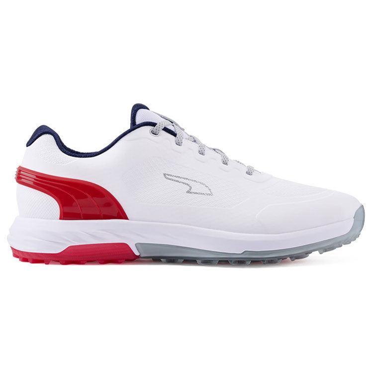  Puma Alphacat Nitro Golf Shoes (White/Red/Puma Navy) Exceptional Comfort With Innovative Cushioning