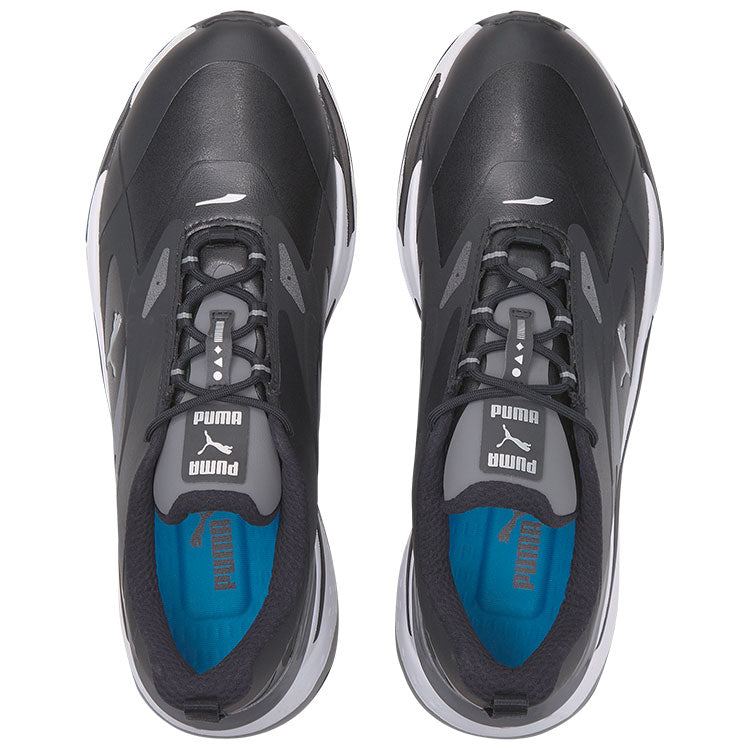  Puma GS Fast Golf Shoes (Black/Black/Quiet Shade) Extra Stability With Integrated Midsole Saddle
