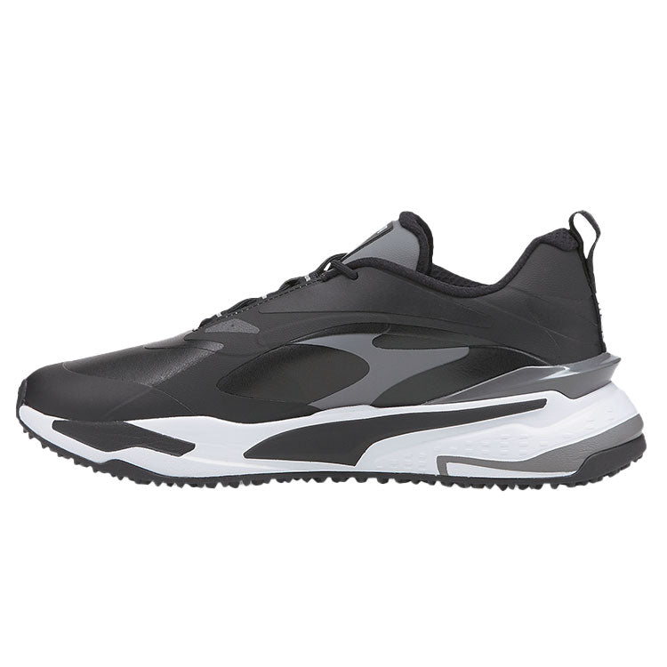  Puma GS Fast Golf Shoes (Black/Black/Quiet Shade) Extra Stability With Integrated Midsole Saddle