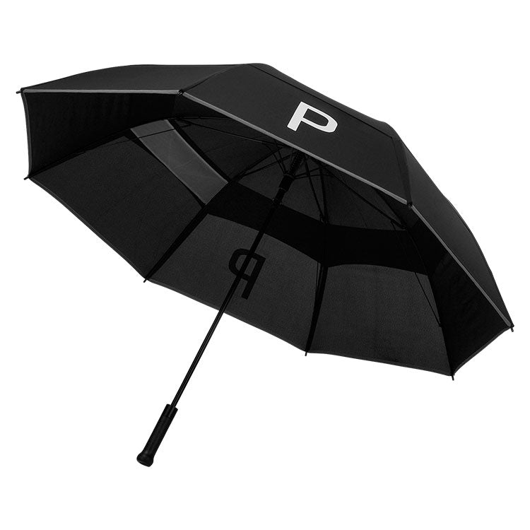  Puma Golf Double Canopy Golf Umbrella (Black/White) Double Canopy Design With Wind Protection Vents