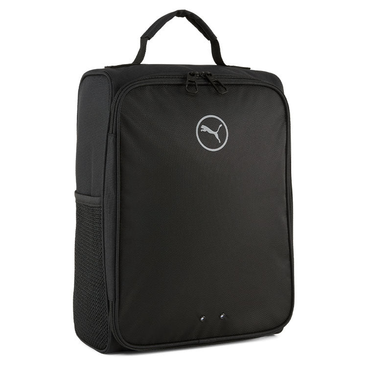 Puma Golf Icon Golf Shoe Bag (Puma Black) Two-Way Zipper With Side Mesh Pockets