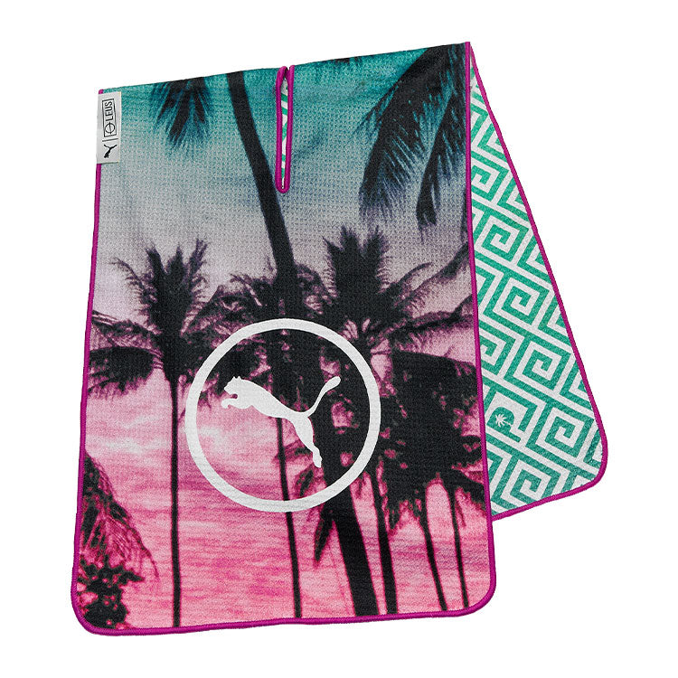  Puma X Palm Tree Crew Golf Towel(White Glow) Special Collection With Palm Tree Branding