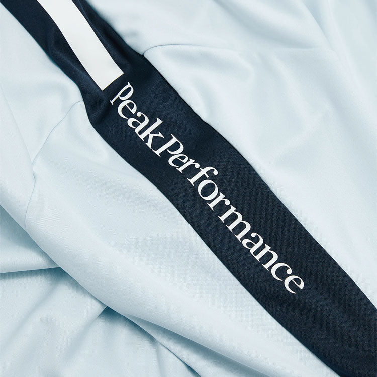  Peak Performance Player Long Sleeve Golf Polo Shirt (Cloud/Salute Blue) Technical Fabric With Quick-Drying