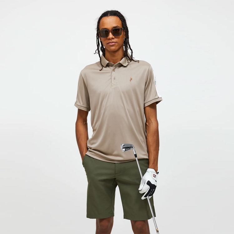  Peak Performance Player Golf Polo Shirt (Avid Beige/White) Technical Fabric With Quick-Drying