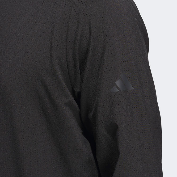  Adidas Ultimate365 Anorak Golf Hoodie (Black/Carbon) Lighter Rain Protection With Stretch Fabric