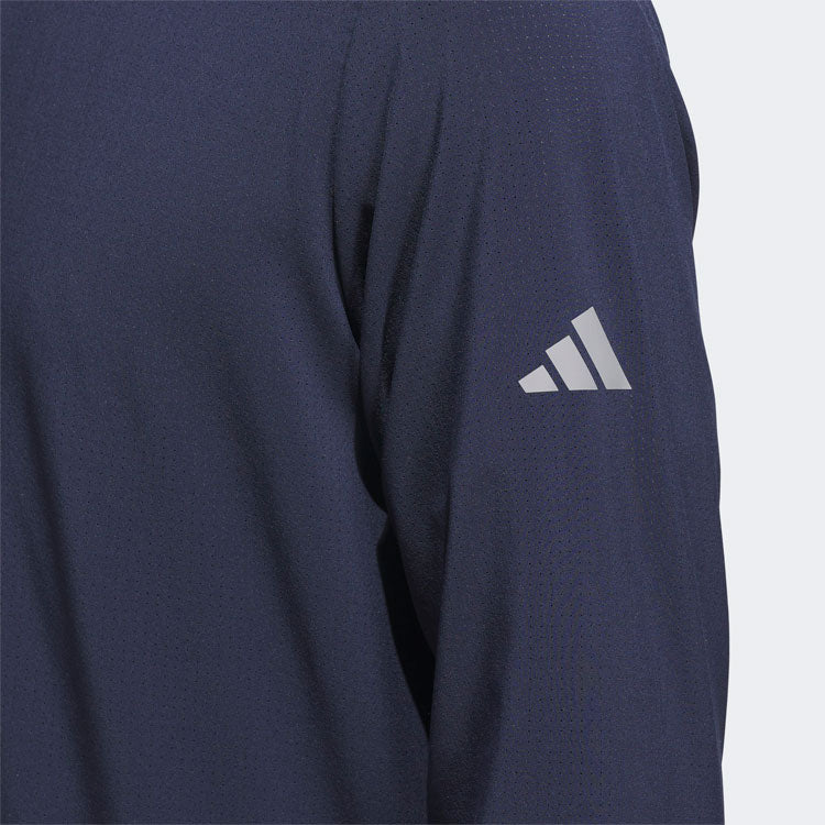  Adidas Ultimate365 Anorak Golf Hoodie (Collegiate Navy/Grey Three) Lighter Rain Protection With Stretch Fabric