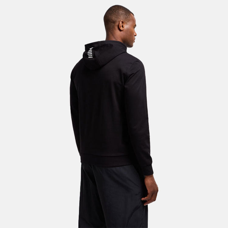  Emporio Armani Core Golf Hoodie (Black) Stretch-Knit Fabric With Minimalist Design