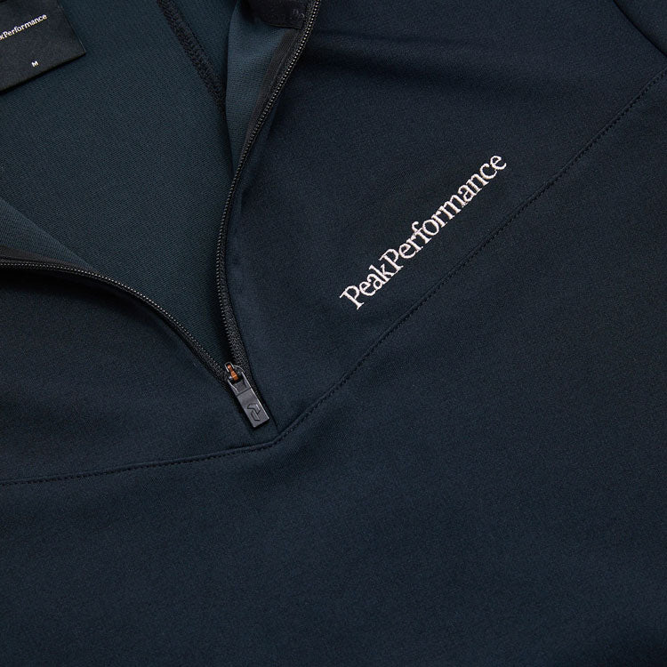  Peak Performance Chase 1/2 Zip Golf Sweater (Black) Technical Fabric With Extra Stretch