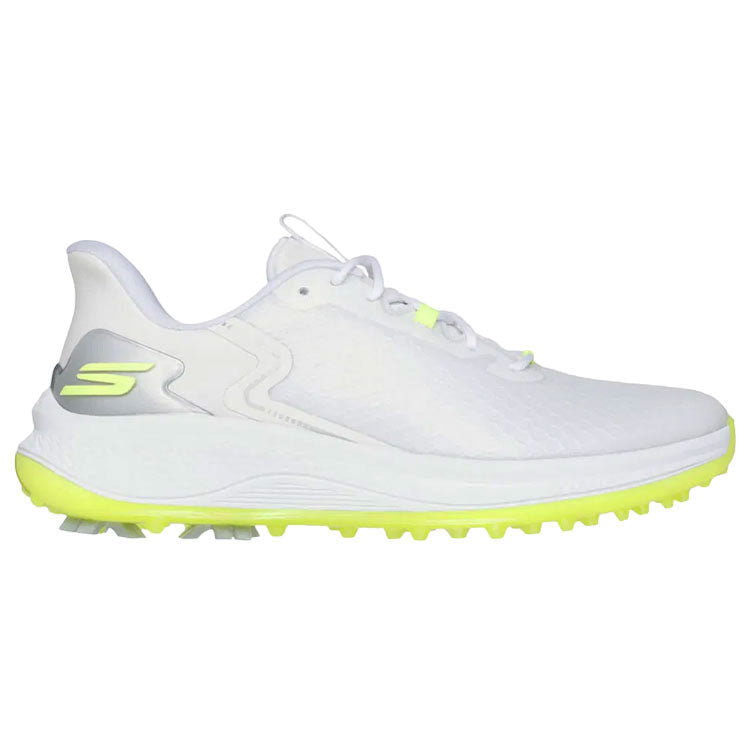  Skechers Go Golf Blade Slip-In Golf Shoes (White/Yellow) Slip-In Comfort With Tour Level Performance