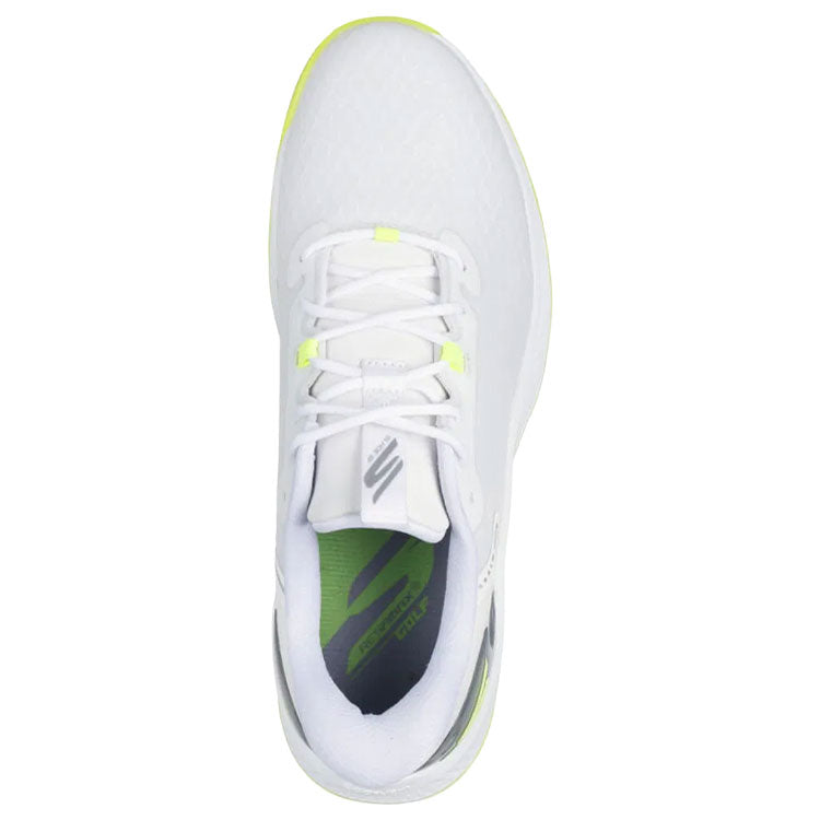  Skechers Go Golf Blade Slip-In Golf Shoes (White/Yellow) Slip-In Comfort With Tour Level Performance