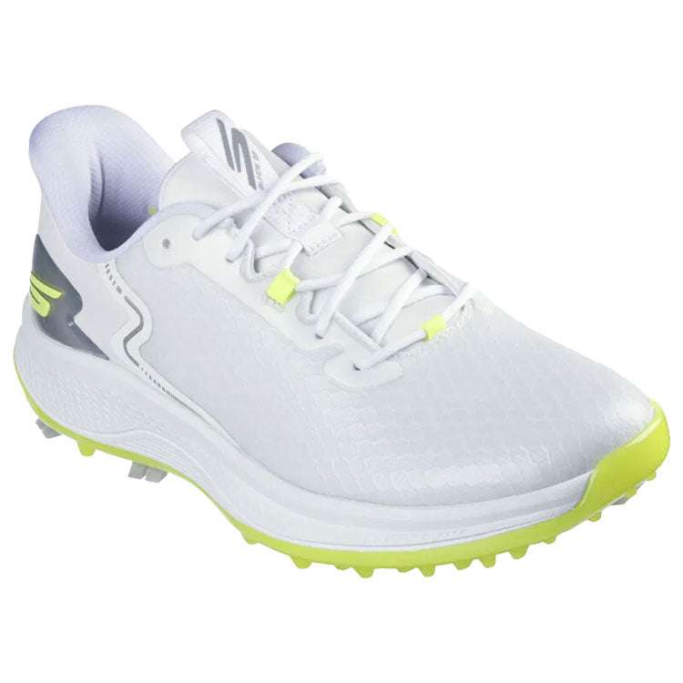  Skechers Go Golf Blade Slip-In Golf Shoes (White/Yellow) Slip-In Comfort With Tour Level Performance