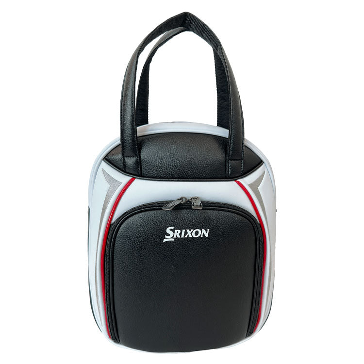  Srixon Practice Golf Ball Bag (White/Black) Premium Construction With Zipped Pocket
