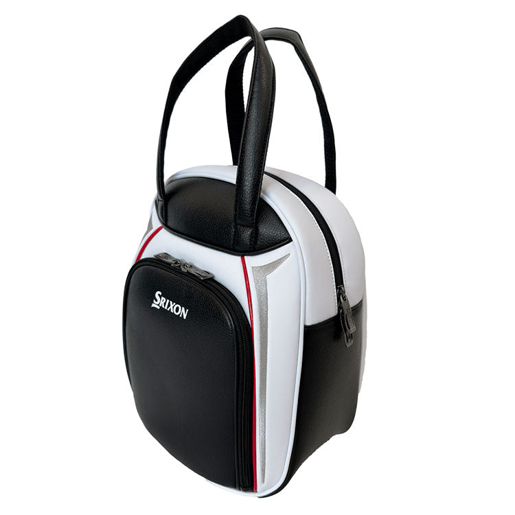  Srixon Practice Golf Ball Bag (White/Black) Premium Construction With Zipped Pocket