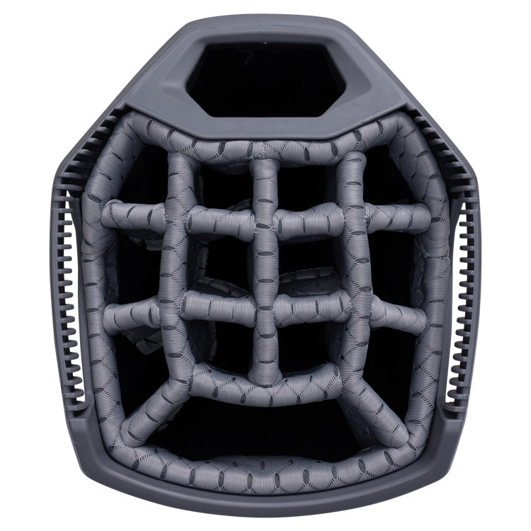  Sun Mountain H2NO Lite Golf Cart Bag (Nickel/Cadet/Tango) Completely Waterproof With 14 Way Dividers