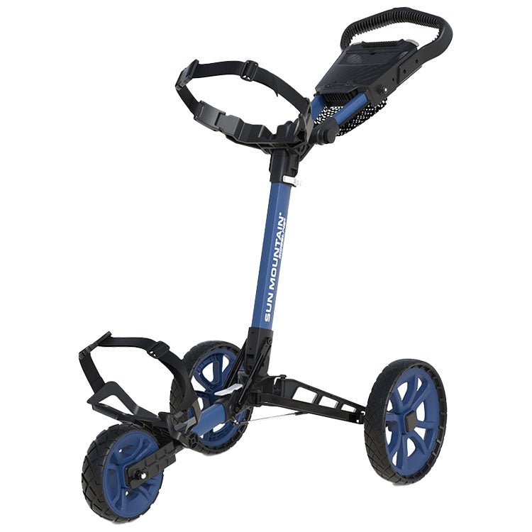  Sun Mountain Ridgeline 3 Wheel Golf Trolley (Sport Blue) Fully Adjustable With Vertical Fit Technology