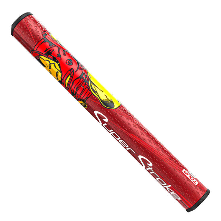  SuperStroke Marvel Zenergy Tour 2.0 Iron Man Golf Putter Grip (Red/Yellow) Enhanced Surface Feel With Marvel Design