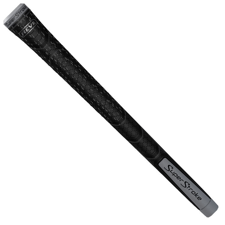  SuperStroke Standard REVL Player Golf Grip (Black/Grey) All Weather Control With Durable Design