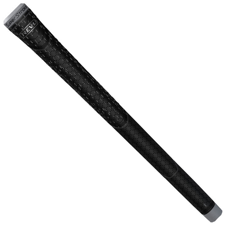  SuperStroke Midsize REVL Player Golf Grip (Black/Grey) All Weather Control With Durable Design