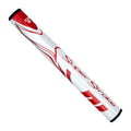  SuperStroke Zenergy Flatso 3.0 Golf Putter Grip (White/Red) Enhanced Surface Feel With Original Shape
