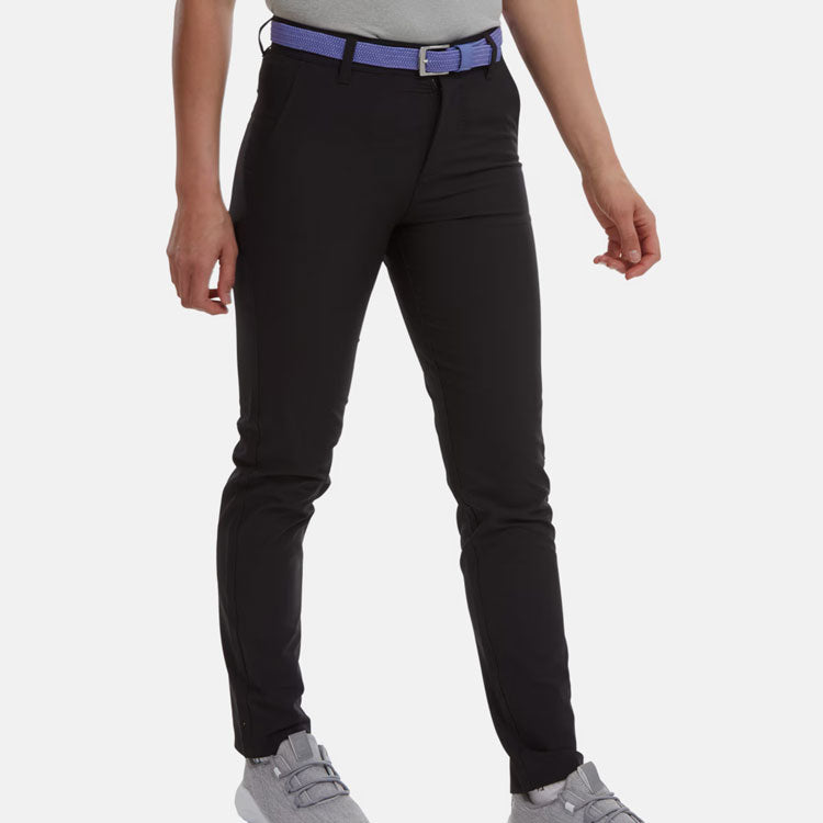  FootJoy Ladies Stretch Golf Trouser (Black) Lightweight Fabric With Moisture Management