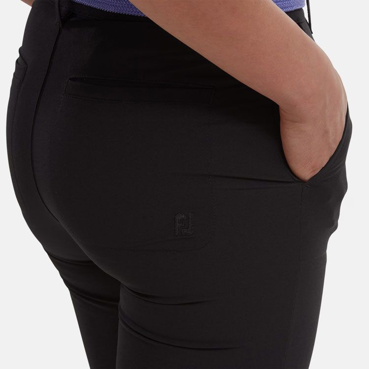  FootJoy Ladies Stretch Golf Trouser (Black) Lightweight Fabric With Moisture Management