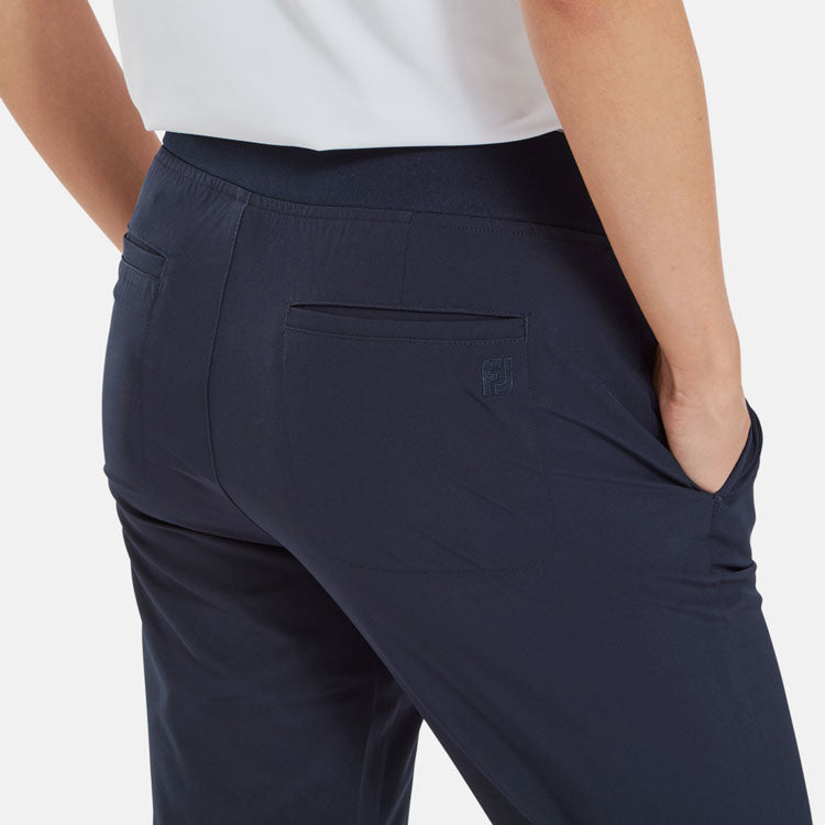  FootJoy Ladies Lightweight Cropped Golf Trouser (Navy) Lightweight Fabric With Moisture Management