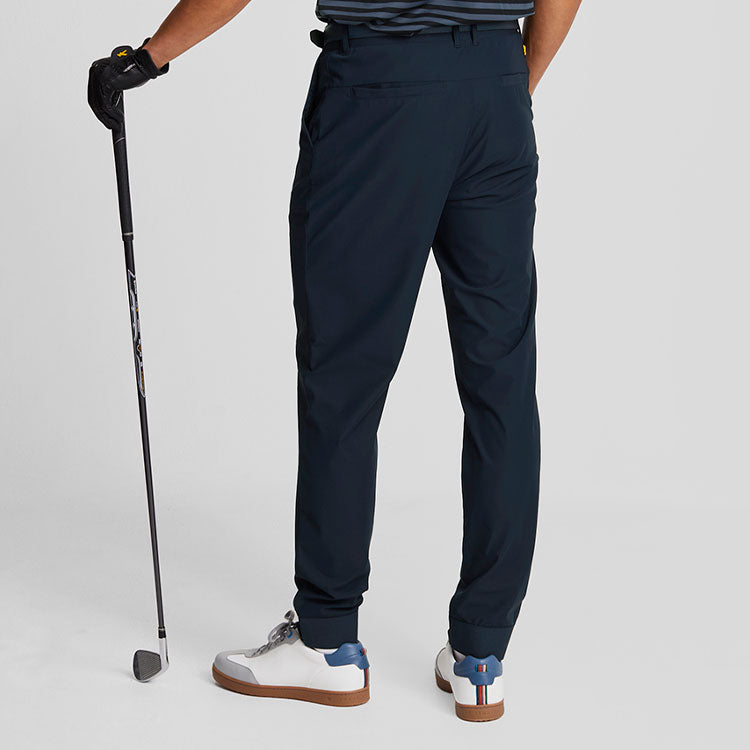  Lyle & Scott Airlight Tech Jogger Golf Pants (Dark Navy) Stretch Construction With Iconic Gold Eagle