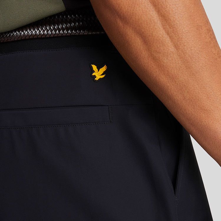  Lyle & Scott Airlight Tech Jogger Golf Pants (Jet Black) Stretch Construction With Iconic Gold Eagle