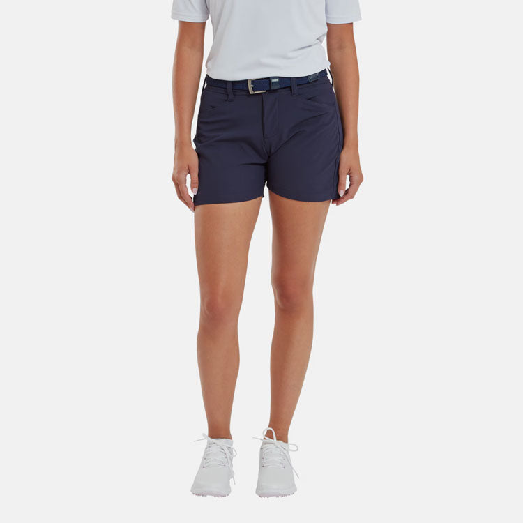 FootJoy Ladies Golf Shorts (Navy) Stretch Fabric With Moisture Management