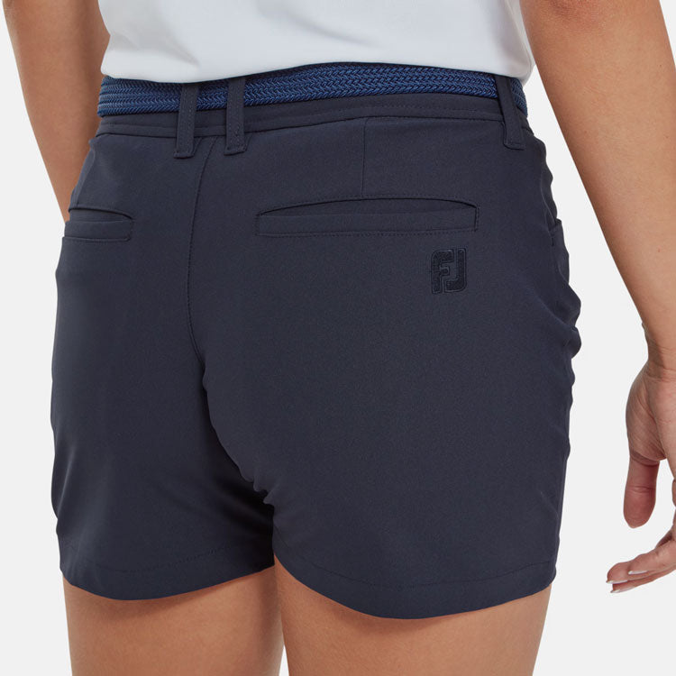  FootJoy Ladies Golf Shorts (Navy) Stretch Fabric With Moisture Management