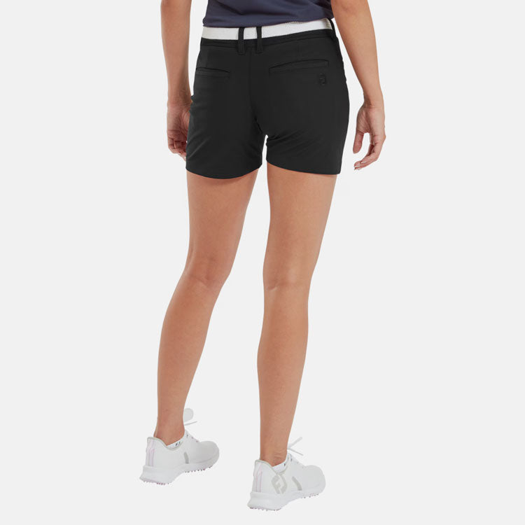  FootJoy Ladies Golf Shorts (Black) Stretch Fabric With Moisture Management