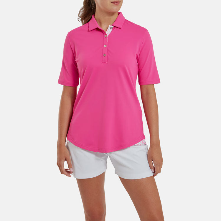  FootJoy Ladies Golf Shorts (White) Stretch Fabric With Moisture Management