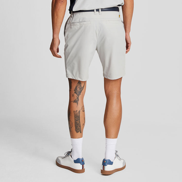  Lyle & Scott AirLight Tech Golf Shorts (Pebble) Moisture-Wicking With Iconic Gold Eagle