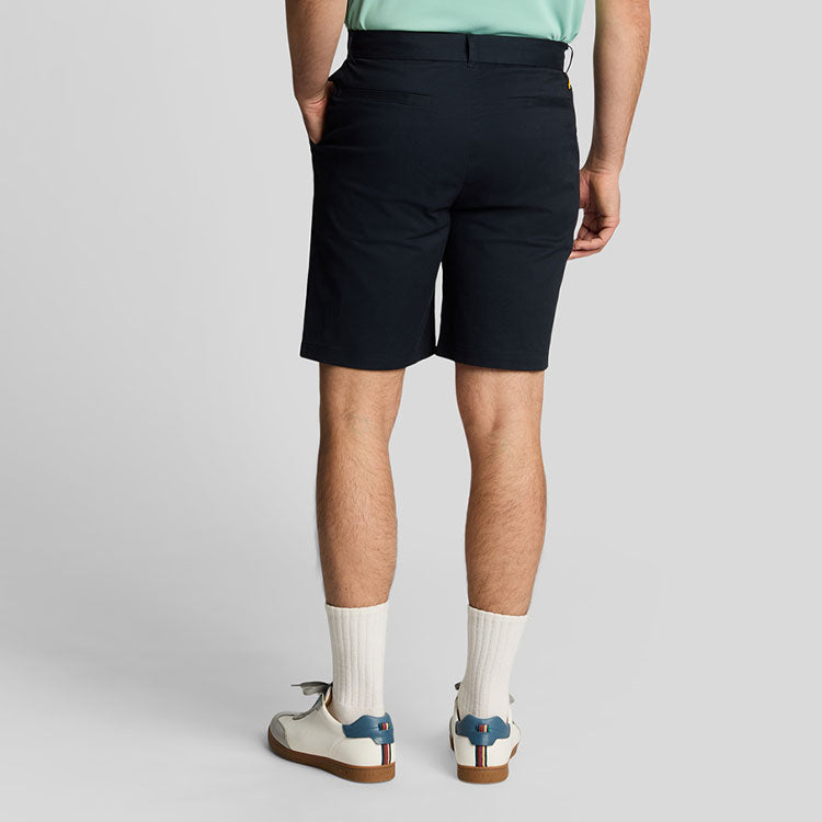  Lyle & Scott Course Stretch Chino Golf Shorts (Dark Navy) Stretch Construction With Iconic Gold Eagle