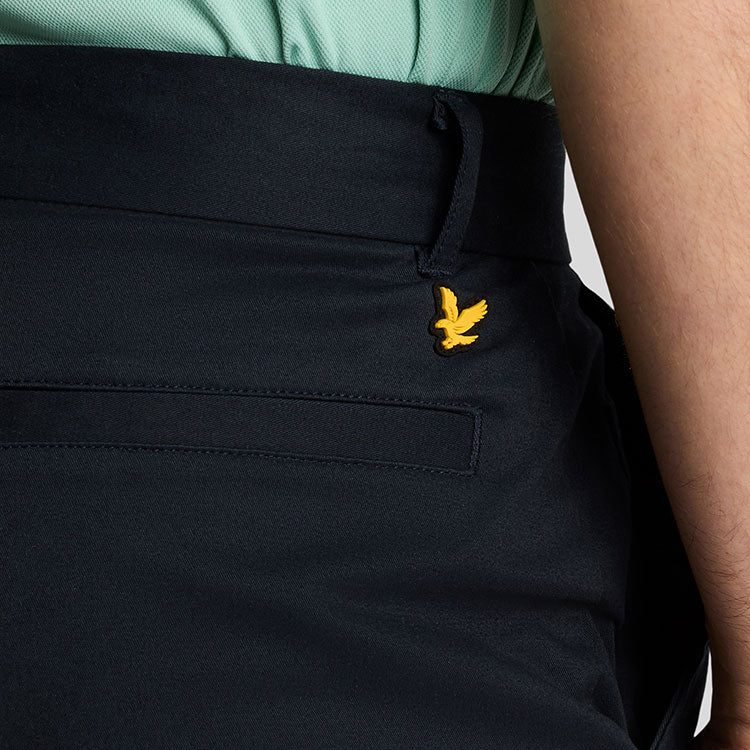  Lyle & Scott Course Stretch Chino Golf Shorts (Dark Navy) Stretch Construction With Iconic Gold Eagle