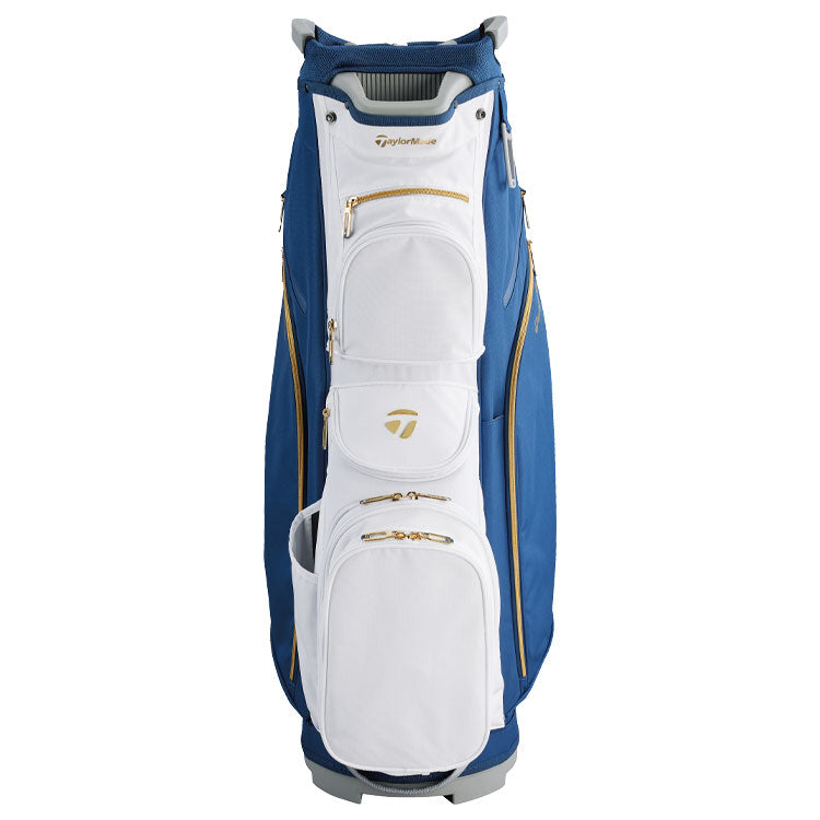  TaylorMade Ladies Kalea Gold Golf Cart Bag (Navy/Grey) Lightweight Performance With Kalea Branding