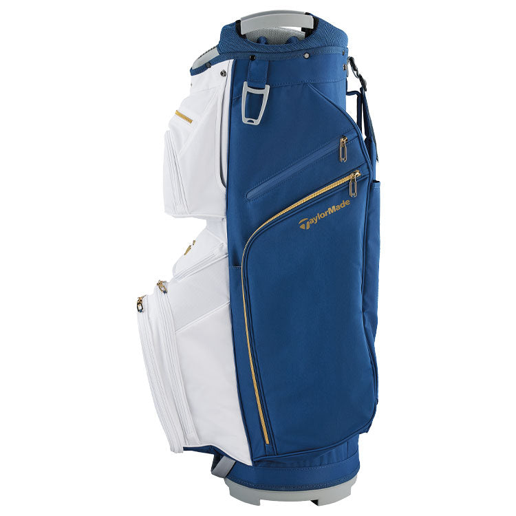  TaylorMade Ladies Kalea Gold Golf Cart Bag (Navy/Grey) Lightweight Performance With Kalea Branding