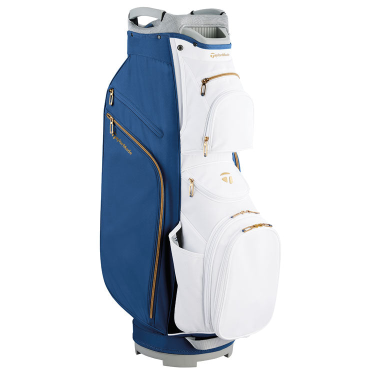  TaylorMade Ladies Kalea Gold Golf Cart Bag (Navy/Grey) Lightweight Performance With Kalea Branding
