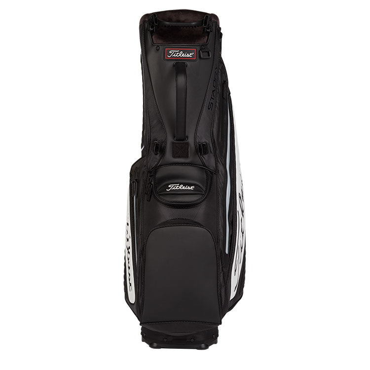  Titleist Tour Series Premium StaDry Golf Stand Bag (Black/White) Ultra Lightweight For Maximum Comfort