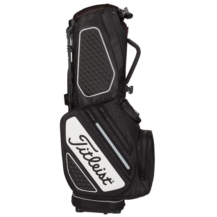  Titleist Tour Series Premium StaDry Golf Stand Bag (Black/White) Ultra Lightweight For Maximum Comfort
