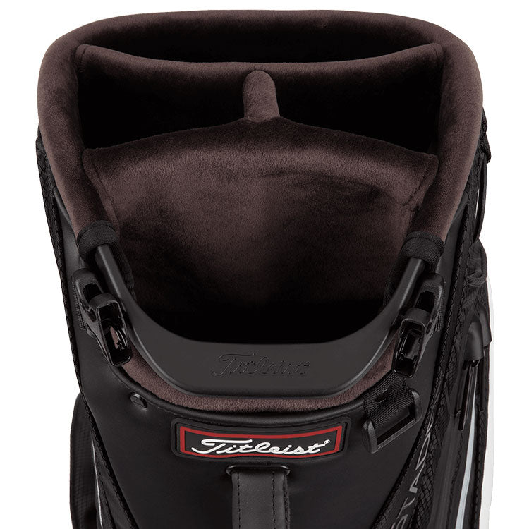  Titleist Tour Series Premium StaDry Golf Stand Bag (Black/White) Ultra Lightweight For Maximum Comfort