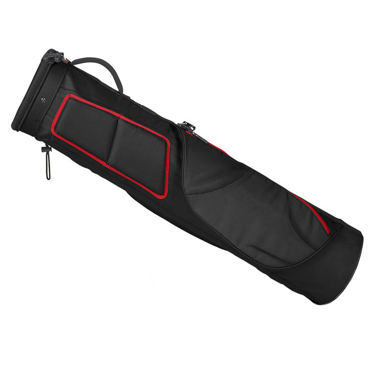  Titleist Carry Golf Pencil Bag (Black/Black/Red) Lightweight Design Ideal For A Quick 9 Holes