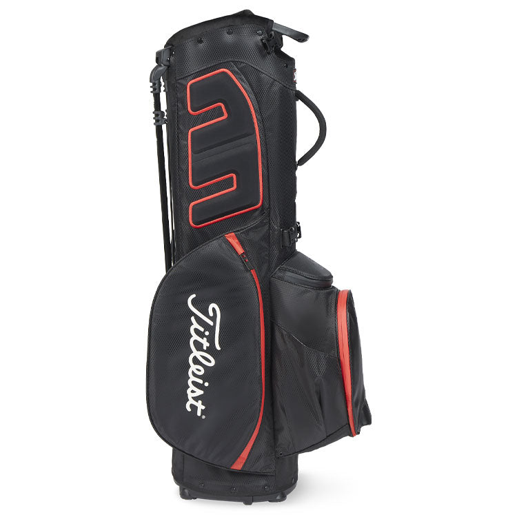  Titleist Players 5 StaDry Golf Stand Bag (Black/Black/Red) Enhanced Organisation With More Features