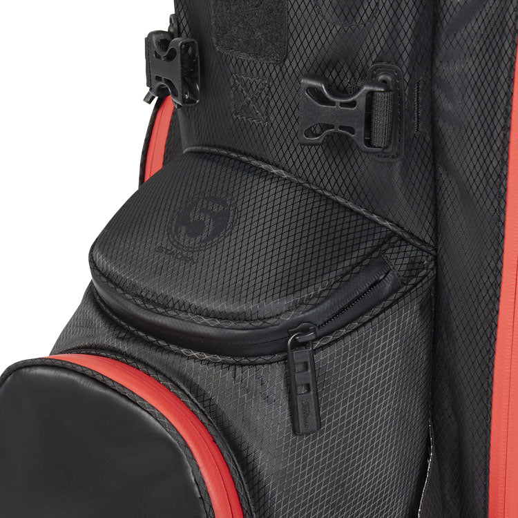  Titleist Players 5 StaDry Golf Stand Bag (Black/Black/Red) Enhanced Organisation With More Features