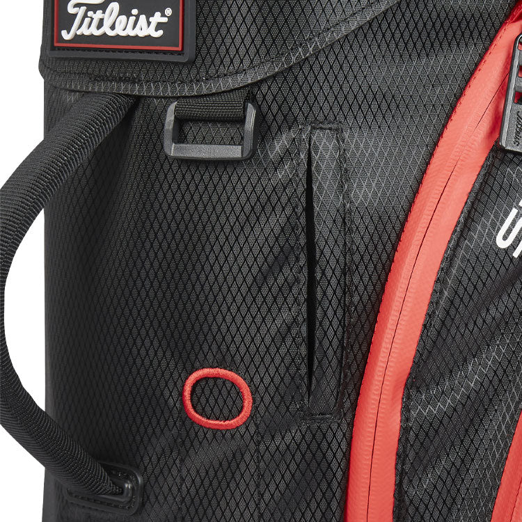  Titleist Players 5 StaDry Golf Stand Bag (Black/Black/Red) Enhanced Organisation With More Features