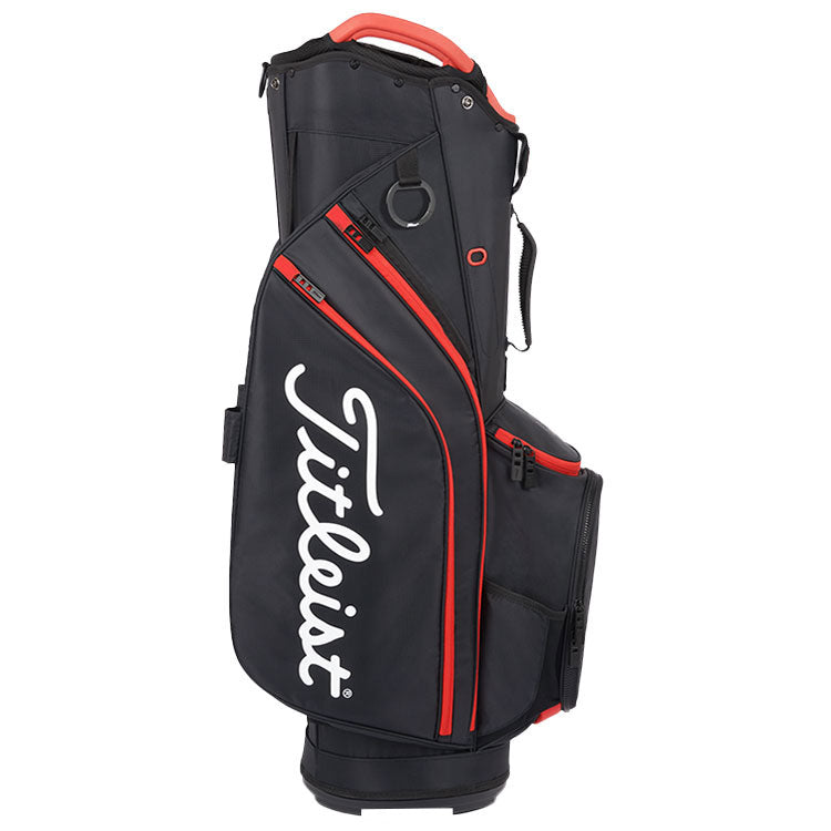 Titleist Cart 14 Lightweight Golf Cart Bag (Black/Black/Red) Lightweight Design With Improved Features