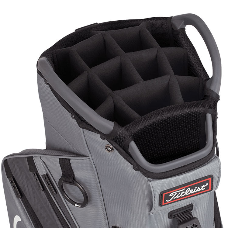  Titleist Cart 14 Lightweight Golf Cart Bag (Charcoal/Graphite/Black) Lightweight Design With Improved Features