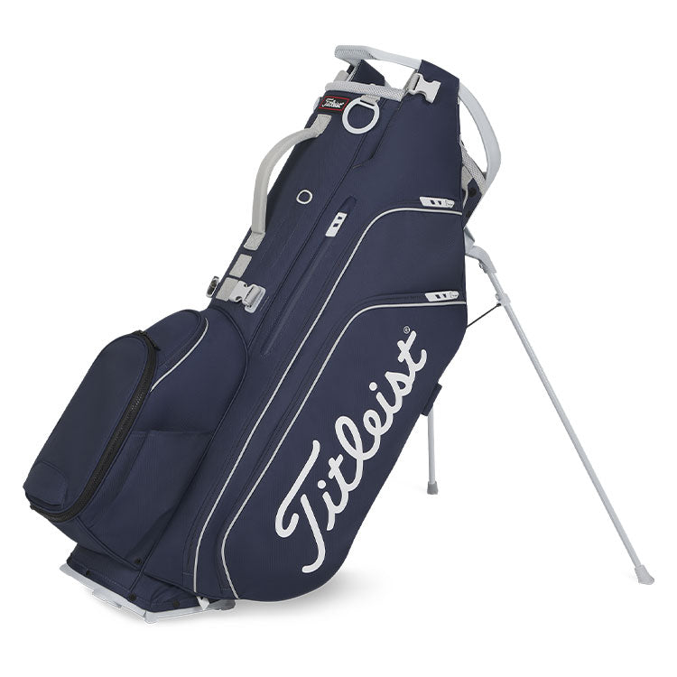  Titleist Hybrid 14 Golf Stand Bag (Navy/Marble) 14 Way Divider With Trolley Friendly Base