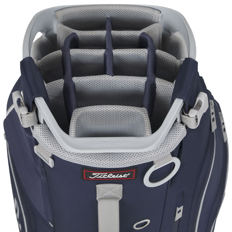  Titleist Hybrid 14 Golf Stand Bag (Navy/Marble) 14 Way Divider With Trolley Friendly Base